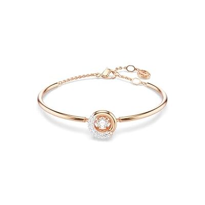 Swarovski Bracelet-jonc Dextera, Taille ronde, Blanc, Placage de ton or rosé Swarovski Bracelet-jonc Dextera, Taille ronde, Blanc, Placage de ton or rosé