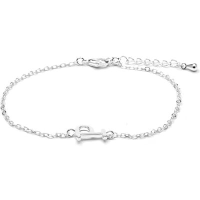 LUXENTER Bracelet Alphabet Finition Argent Lettre P Taille Unique Métal Sans Pierre Précieuse Taille Unique Métal Sans Pierres Précieuses, one size, Métal, Sans pierres précieuses LUXENTER Bracelet Alphabet Finition Argent Lettre P Taille Unique Métal Sans Pierre Précieuse Taille Unique Métal Sans Pierres Précieuses, one size, Métal, Sans pierres précieuses