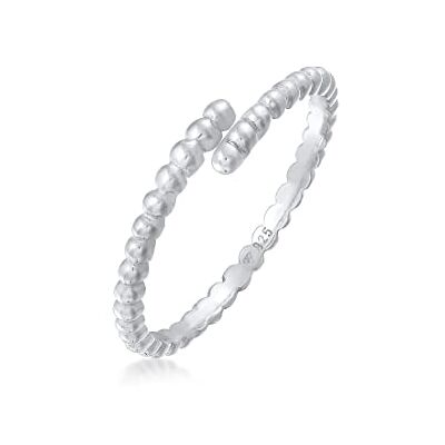 Elli Bague Femmes Bande Boule Design Ouvert Réglable en Argent Sterling 925, Métal, Aucune pierre précieuse Elli Bague Femmes Bande Boule Design Ouvert Réglable en Argent Sterling 925, Métal, Aucune pierre précieuse