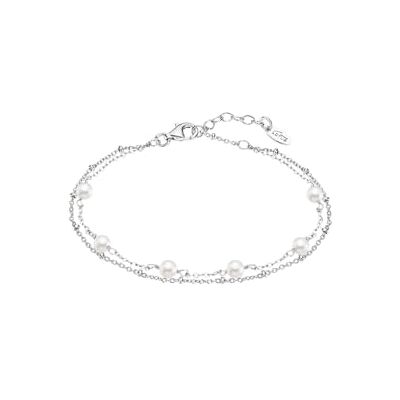Lotus Bracelet Double Perle argent Lotus Bracelet Double Perle argent