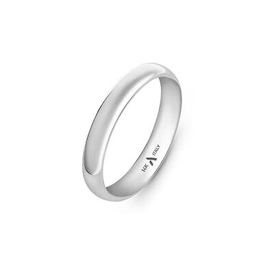 Amberta Alliance de Mariage en Or 14 Carats pour Femme et Homme Bague de Couple en Or Blanc ou Jaune Véritable Bague Simple Polie de Qualité Supérieure: Alliance en Or Blanc 3.5 mm Taille 52.5 Amberta Alliance de Mariage en Or 14 Carats pour Femme et Homme Bague de Couple en Or Blanc ou Jaune Véritable Bague Simple Polie de Qualité Supérieure: Alliance en Or Blanc 3.5 mm Taille 52.5