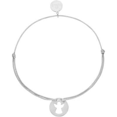 Purelei Bracelet Angel (doré, argenté), bracelet ange gardien pour femme et enfant, bracelet porte-bonheur en nylon avec pendentif en acier inoxydable, longueur réglable individuellement, 11,5 cm Purelei Bracelet Angel (doré, argenté), bracelet ange gardien pour femme et enfant, bracelet porte-bonheur en nylon avec pendentif en acier inoxydable, longueur réglable individuellement, 11,5 cm