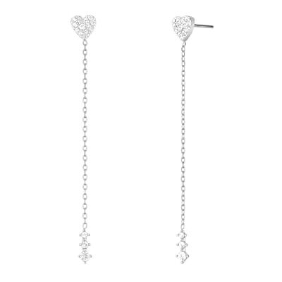 Rosefield Femme Acier Inoxydable Boucles D'oreilles Cœur Longues Rosefield Femme Acier Inoxydable Boucles D'oreilles Cœur Longues