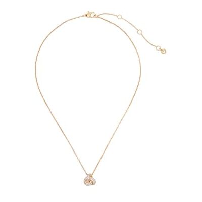 kate spade new york Pendentif double nœud, serti pavé, taille unique, métal, pas de pierre précieuse, Einheitsgröße, Métal, Pas de gemme kate spade new york Pendentif double nœud, serti pavé, taille unique, métal, pas de pierre précieuse, Einheitsgröße, Métal, Pas de gemme