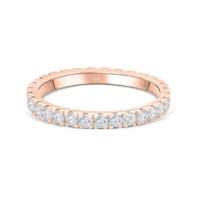Scott Eternity Bague Treasure en argent sterling 925 avec cristal de zircone pour femme en argent, or rose et or pour femme avec pierres scintillantes Scott Eternity Bague Treasure en argent sterling 925 avec cristal de zircone pour femme en argent, or rose et or pour femme avec pierres scintillantes