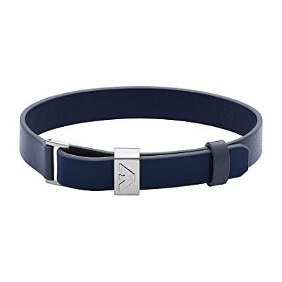 Giorgio Armani Bracelet en acier inoxydable avec fermoir coulissant pour hommes Giorgio Armani Bracelet en acier inoxydable avec fermoir coulissant pour hommes