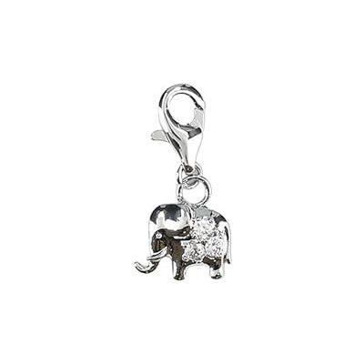 Depesche 11785-102 Charmes Express yourself pendentif pour colliers et bracelets, éléphant argenté, comme un petit cadeau Depesche 11785-102 Charmes Express yourself pendentif pour colliers et bracelets, éléphant argenté, comme un petit cadeau