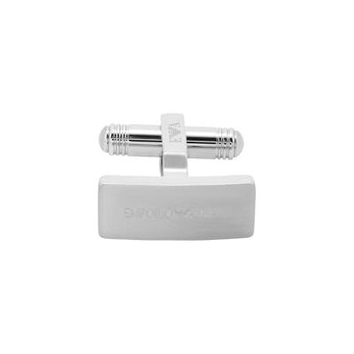 Giorgio Armani Boutons de manchette pour homme en acier inoxydable argenté EGS3308040 Giorgio Armani Boutons de manchette pour homme en acier inoxydable argenté EGS3308040