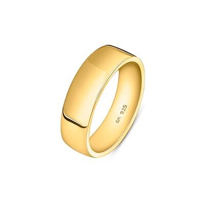 Amberta Alliance pour Homme en Argent Sterling 925 ou Plaqué Or Bague Homme Argent Massif Poli Pouce Largeur 5 6 8 mm Bague de Mariage Simple: Or 6 mm Taille 60.2 Amberta Alliance pour Homme en Argent Sterling 925 ou Plaqué Or Bague Homme Argent Massif Poli Pouce Largeur 5 6 8 mm Bague de Mariage Simple: Or 6 mm Taille 60.2