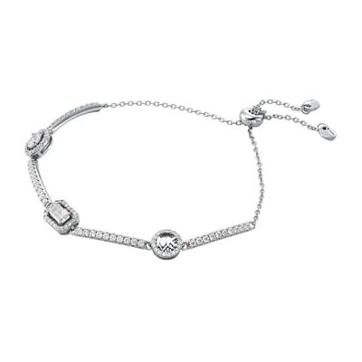 Michael Kors Bracelet pour femme en argent orné de pierres semi-précieuses avec fermoir coulissant Michael Kors Bracelet pour femme en argent orné de pierres semi-précieuses avec fermoir coulissant