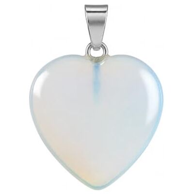 Felicidade Pendentif Cœur Opaline – Bijou Femme, Reflets Opalescents Blancs et Bleutés, Élégant, Symbole d’Amour et de Douceur Felicidade Pendentif Cœur Opaline – Bijou Femme, Reflets Opalescents Blancs et Bleutés, Élégant, Symbole d’Amour et de Douceur