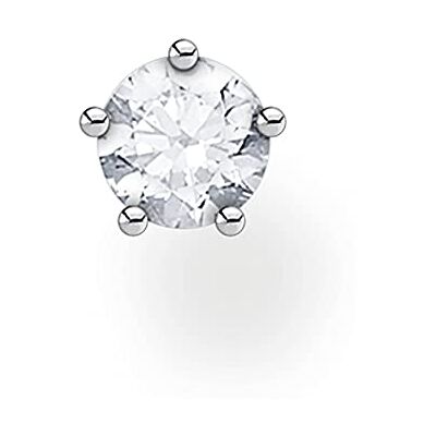 Thomas Sabo boucles d'oreilles clous simples pierre blanche argent sterling 925 H2135 Thomas Sabo boucles d'oreilles clous simples pierre blanche argent sterling 925 H2135
