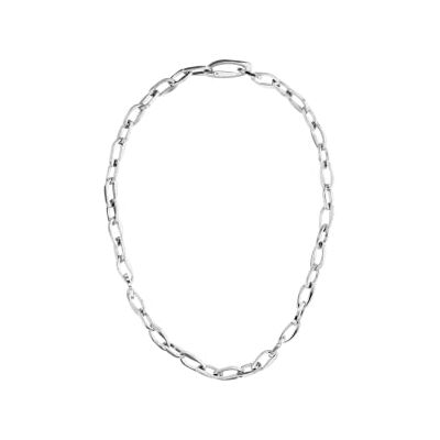 Calvin Collier à maillons pour femme en acier inoxydable doré HARMONIOUS CONNECTION Collection Argenté SKU : 35000804 Calvin Collier à maillons pour femme en acier inoxydable doré HARMONIOUS CONNECTION Collection Argenté SKU : 35000804
