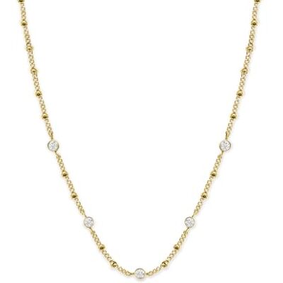 Rosefield Essentials Femme 14K Plaqué Or Collier Cristal JCSCG-J266 Rosefield Essentials Femme 14K Plaqué Or Collier Cristal JCSCG-J266