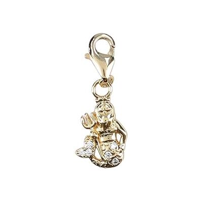 Depesche 11785-052 Charmes Express yourself Pendentif pour colliers et bracelets, Verseau, plaqué or, comme petit cadeau Depesche 11785-052 Charmes Express yourself Pendentif pour colliers et bracelets, Verseau, plaqué or, comme petit cadeau