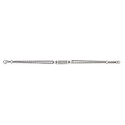 Phebus bracelet en acier inoxydable cristal 19 cm 831-097, Acier inoxydable Pierre Phebus bracelet en acier inoxydable cristal 19 cm 831-097, Acier inoxydable Pierre