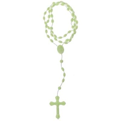 XIGAWAY Chapelet en plastique avec perles lumineuses, bijou religieux pour prière catholicisme, Tissu,, Tissu, Perle XIGAWAY Chapelet en plastique avec perles lumineuses, bijou religieux pour prière catholicisme, Tissu,, Tissu, Perle