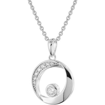 trendor Collier pour femme en argent 925 avec pendentif 40 cm Un bijou tendance pour femme, un accessoire magique trendor Collier pour femme en argent 925 avec pendentif 40 cm Un bijou tendance pour femme, un accessoire magique