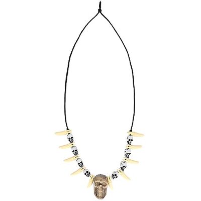 Boland 74185 Collier Tête de Mort Dent Taille Unique Boland 74185 Collier Tête de Mort Dent Taille Unique