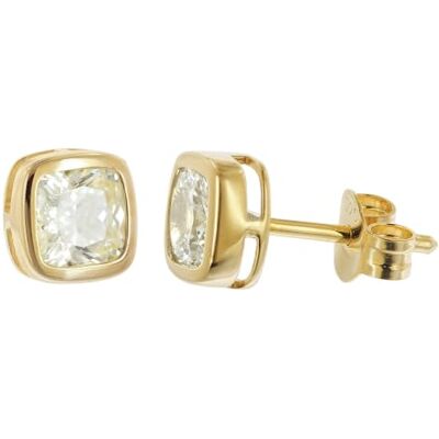 trendor Boucles d'oreilles pour femmes, argent sterling 925 plaqué or Boucles d'oreilles puces en argent sterling pour femme, plaquées or et serties de zirconiums cubiques, idée cadeau trendor Boucles d'oreilles pour femmes, argent sterling 925 plaqué or Boucles d'oreilles puces en argent sterling pour femme, plaquées or et serties de zirconiums cubiques, idée cadeau