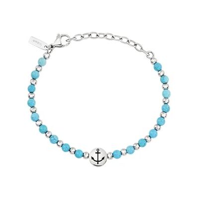 BREIL Soundwave TJ3591 Bracelet pour homme en acier avec pierre turquoise BREIL Soundwave TJ3591 Bracelet pour homme en acier avec pierre turquoise