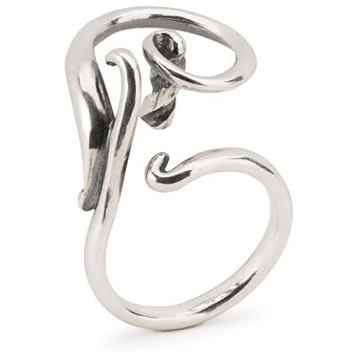 TROLLBEADS Anello TAGRI-00493 Fantasia a Spirale, Argenté, Sans pierre TROLLBEADS Anello TAGRI-00493 Fantasia a Spirale, Argenté, Sans pierre