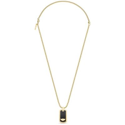Police Collier avec logo aile noire Police Collier avec logo aile noire
