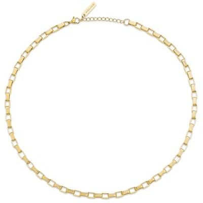 Police PEAGN0041802 Collier pour homme en acier inoxydable sans pierres précieuses Doré Taille unique Police PEAGN0041802 Collier pour homme en acier inoxydable sans pierres précieuses Doré Taille unique