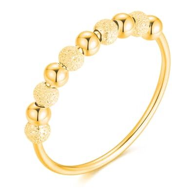 Scott Bague anti-stress en argent sterling 925 avec boules scintillantes rotatives, aide à la relaxation avec perles à tourner pour femmes et femmes, string apaisant et thérapeutique Scott Bague anti-stress en argent sterling 925 avec boules scintillantes rotatives, aide à la relaxation avec perles à tourner pour femmes et femmes, string apaisant et thérapeutique