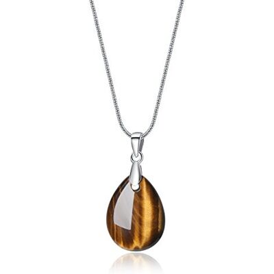 COAI Pendentif Goutte Collier Chaîne Serpent Pierre Femme COAI Pendentif Goutte Collier Chaîne Serpent Pierre Femme