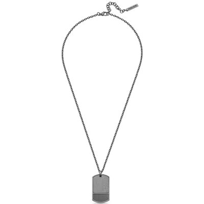Police Identity Collier Homme Acier Inoxydable Gris 500+50mm Police Identity Collier Homme Acier Inoxydable Gris 500+50mm