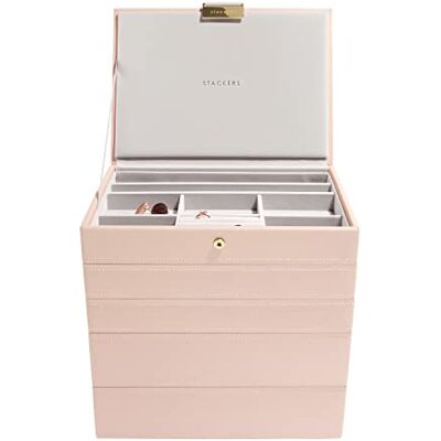 Stackers Blush Classic Set of 5 With Champagne Gold Fitting + Foil Stackers Blush Classic Set of 5 With Champagne Gold Fitting + Foil