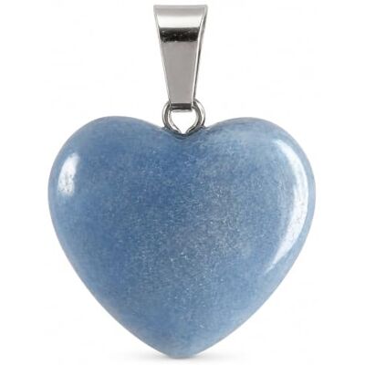 Felicidade Pendentif Cœur en Aventurine Bleue Naturelle – Bijou en Pierre Naturelle, Pendentif Bleu Élégant, Cadeau Femme, Amour et Sérénité Felicidade Pendentif Cœur en Aventurine Bleue Naturelle – Bijou en Pierre Naturelle, Pendentif Bleu Élégant, Cadeau Femme, Amour et Sérénité