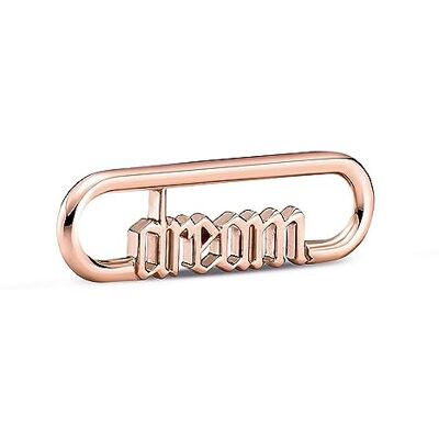 PANDORA ME Styling Wort-Link Dream mit 14 Karat rosévergoldeter Metalllegierung; nur kompatibel mit Me Armbändern PANDORA ME Styling Wort-Link Dream mit 14 Karat rosévergoldeter Metalllegierung; nur kompatibel mit Me Armbändern