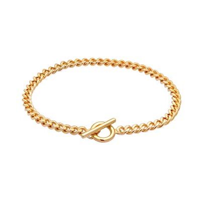 Elli Bracelet gourmette pour femme avec fermoir en argent sterling 925, 180, Argent sterling Argent Métal, Sans Elli Bracelet gourmette pour femme avec fermoir en argent sterling 925, 180, Argent sterling Argent Métal, Sans