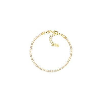 Amen Collection Tennis (bracelet tennis doré zircons blancs BTGB16), Zircone cubique Amen Collection Tennis (bracelet tennis doré zircons blancs BTGB16), Zircone cubique
