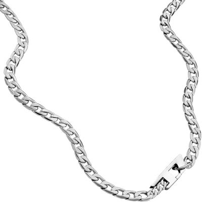 Diesel Collier pour homme en acier inoxydable avec fermoir mousqueton Diesel Collier pour homme en acier inoxydable avec fermoir mousqueton