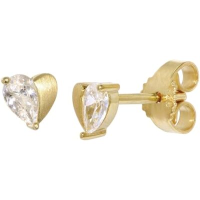trendor Boucles d'oreilles cœur pour femme, puces d'oreilles, Boucles d'oreilles élégantes pour femme, présentées dans un coffret cadeau trendor Boucles d'oreilles cœur pour femme, puces d'oreilles, Boucles d'oreilles élégantes pour femme, présentées dans un coffret cadeau