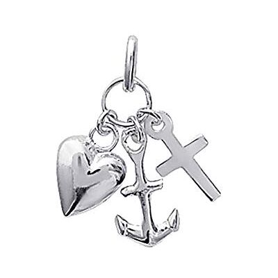 NKlaus argent 925 pendentif en argent sterling foi amour espoir porte bonheur 5087 NKlaus argent 925 pendentif en argent sterling foi amour espoir porte bonheur 5087