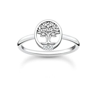 Thomas Sabo Femme Bague Tree of Love avec Pierres Blanches Argent Argent Sterling 925 TR2375-051-14, 58, Argent sterling, Zircone cubique Thomas Sabo Femme Bague Tree of Love avec Pierres Blanches Argent Argent Sterling 925 TR2375-051-14, 58, Argent sterling, Zircone cubique