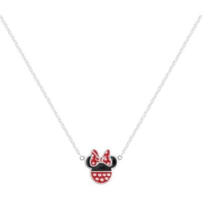 Disney Collier avec pendentif en forme de nœud Minnie en argent sterling N903272SL-18.PH, Argent sterling Disney Collier avec pendentif en forme de nœud Minnie en argent sterling N903272SL-18.PH, Argent sterling