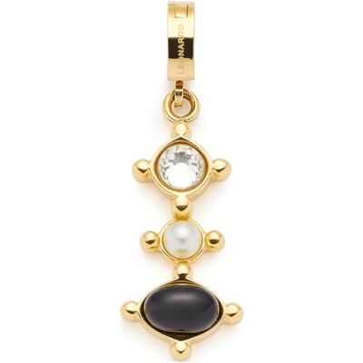JEWELS BY LEONARDO Leonardo Jewels Einzel Charm-Anhänger Adelia für Damen aus Edelstahl mit Zirkonia in der Farbe Gold mit Clipverschluss, Höhe: 3,6 cm, 024427 JEWELS BY LEONARDO Leonardo Jewels Einzel Charm-Anhänger Adelia für Damen aus Edelstahl mit Zirkonia in der Farbe Gold mit Clipverschluss, Höhe: 3,6 cm, 024427