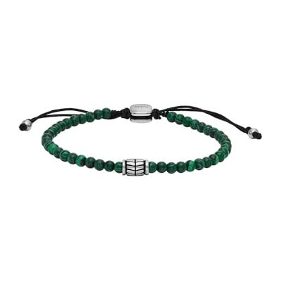 Fossil Bracelet pour homme en acier inoxydable avec fermoir coulissant Fossil Bracelet pour homme en acier inoxydable avec fermoir coulissant