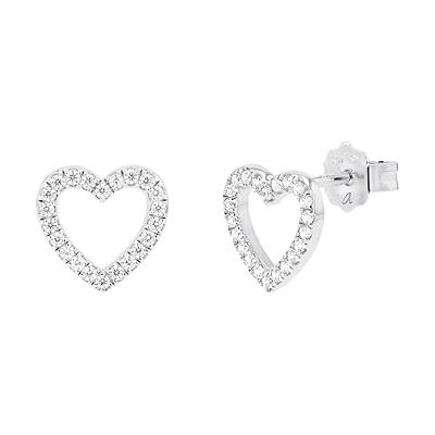 TOM TAILOR Boucles d'Oreilles pour Femme en Argent 925 avec Zircone Clou d'Oreille en Forme de Cœur TT-E0069 TOM TAILOR Boucles d'Oreilles pour Femme en Argent 925 avec Zircone Clou d'Oreille en Forme de Cœur TT-E0069