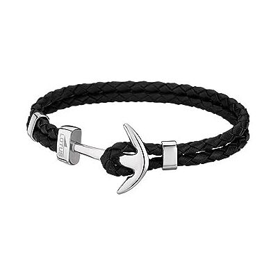 Lotus LS1832 2/1 Bracelet Acier et Cuir Bracelet Homme Acier et Cuir Ancre Noire Lotus LS1832 2/1 Bracelet Acier et Cuir Bracelet Homme Acier et Cuir Ancre Noire