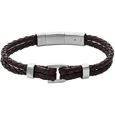 Fossil Heritage Bracelet homme en cuir ou acier inoxydable avec boucle ou boucle déployante Fossil Heritage Bracelet homme en cuir ou acier inoxydable avec boucle ou boucle déployante