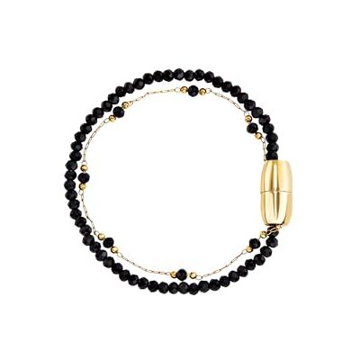 BREIL Bijou TJ3896 collection magnétique System, bracelets pour femme en acier, cristaux couleur argent bleu, taille 17 avec sans pierres BREIL Bijou TJ3896 collection magnétique System, bracelets pour femme en acier, cristaux couleur argent bleu, taille 17 avec sans pierres