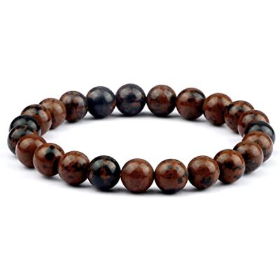 XBOW Bracelet en corde élastique de 8 mm et jonc en pierre naturelle œil de tigre turquoise pour homme et femme, bijou de yoga, cygne doré XBOW Bracelet en corde élastique de 8 mm et jonc en pierre naturelle œil de tigre turquoise pour homme et femme, bijou de yoga, cygne doré