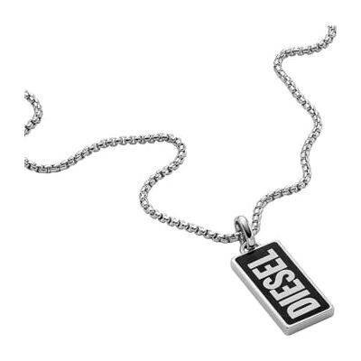 Diesel Dogtags DX1515040 Collier pour homme en acier inoxydable Argenté Diesel Dogtags DX1515040 Collier pour homme en acier inoxydable Argenté
