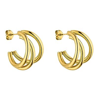 Purelei Boucles d'oreilles Eono (20 mm de diamètre)., Argent sterling Purelei Boucles d'oreilles Eono (20 mm de diamètre)., Argent sterling